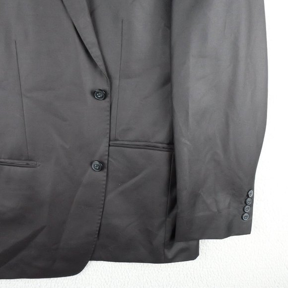 Canali Blazer Mens 52 42R Black Two Button Vented Formal Lightweight - Picture 3 of 14